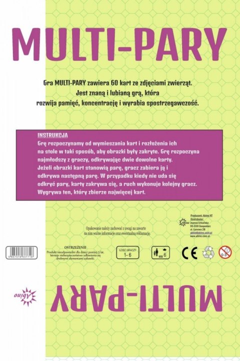 Gra multi pary - zwierzęta