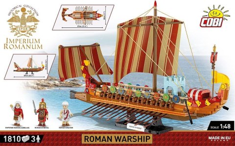 Klocki imperium romanum - okręt wojenny 1810 klocków