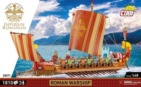 Klocki imperium romanum - okręt wojenny 1810 klocków