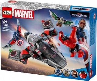 Klocki super heroes 76292 kapitan ameryka kontra czerwony hulk - bitwa