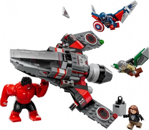 Klocki super heroes 76292 kapitan ameryka kontra czerwony hulk - bitwa