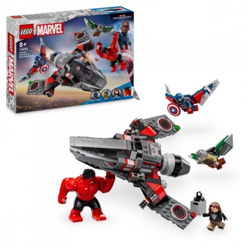 Klocki super heroes 76292 kapitan ameryka kontra czerwony hulk - bitwa