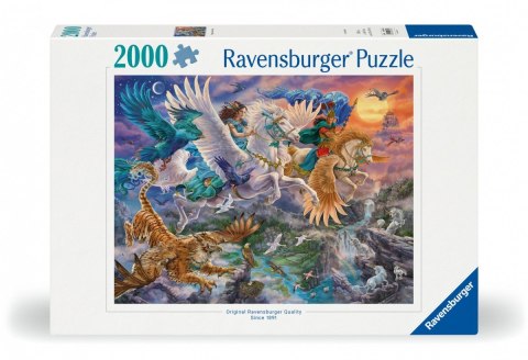 Puzzle 2000 elementów fantazja pegaz