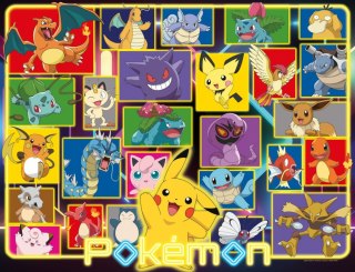 Puzzle 2000 elementów pokemon