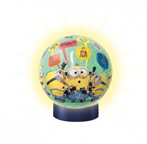 Puzzle 3d Świecąca kula minionki