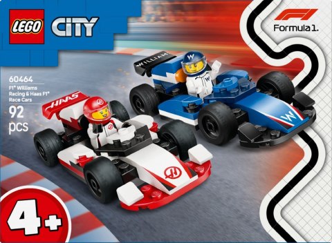 Klocki city 60464 f1 bolidy williams racing i haas f1