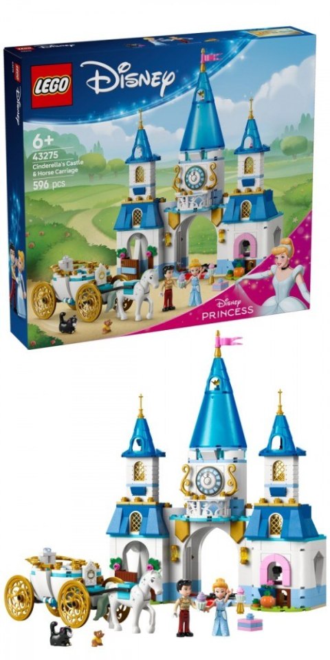 Klocki disney 43275 zamek kopciuszka i kareta