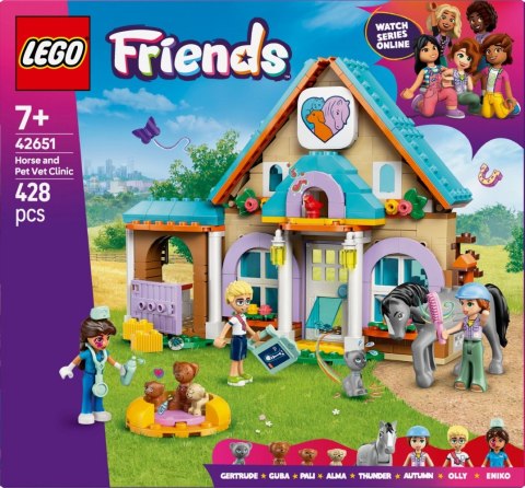 Klocki friends 42651 koń i lecznica dla zwierząt