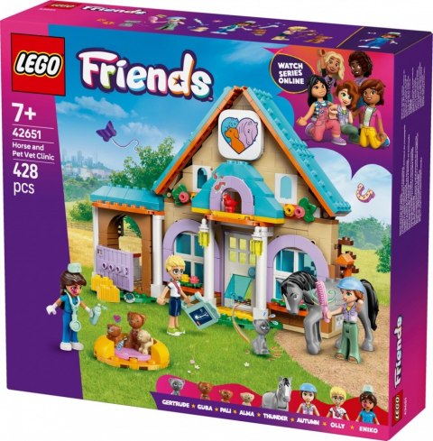 Klocki friends 42651 koń i lecznica dla zwierząt