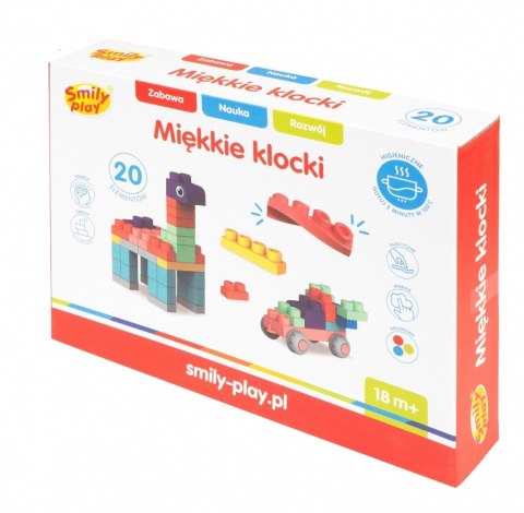 Klocki miękkie 20 elementów Klocki miękkie 20 elementów