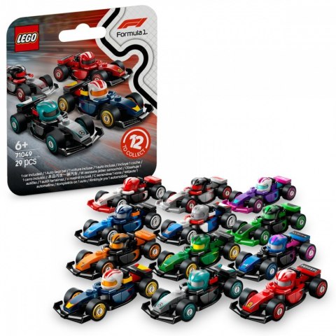Klocki minifigures 71049 kolekcjonerski bolid f1 (display 36 sztuk)