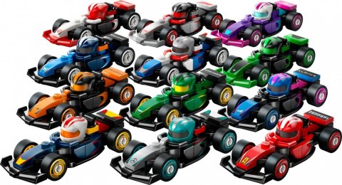 Klocki minifigures 71049 kolekcjonerski bolid f1 (display 36 sztuk)