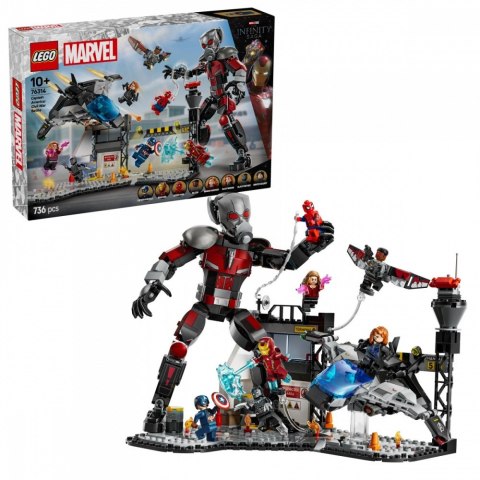 Klocki super heroes 76314 kapitan ameryka: wojna bohaterów - bitwa