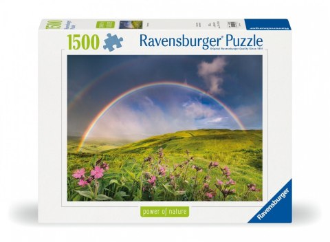 Puzzle 1500 elementów tęcza nad łąka