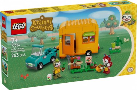 Klocki animal crossing 77054 leif i jego karawan oraz sklep ogrodniczy