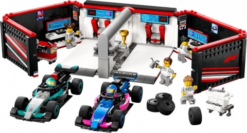 Klocki city 60444 f1 garaż i bolidy mercedes-amg i alpine