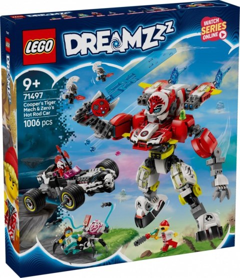 Klocki dreamzzz 71497 tygrysi mech coopera i hot rod zero