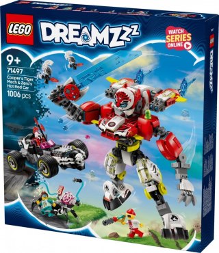 Klocki dreamzzz 71497 tygrysi mech coopera i hot rod zero