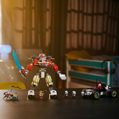 Klocki dreamzzz 71497 tygrysi mech coopera i hot rod zero