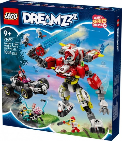 Klocki dreamzzz 71497 tygrysi mech coopera i hot rod zero