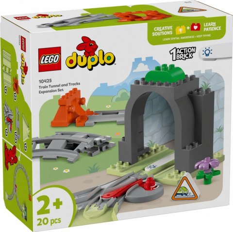 Klocki duplo 10425 tunel i tory kolejowe - zestaw rozszerzający