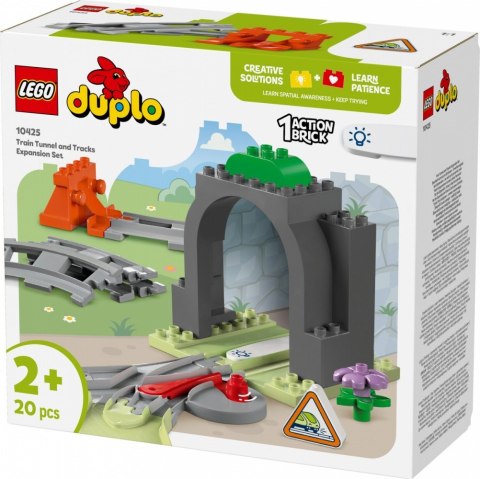 Klocki duplo 10425 tunel i tory kolejowe - zestaw rozszerzający