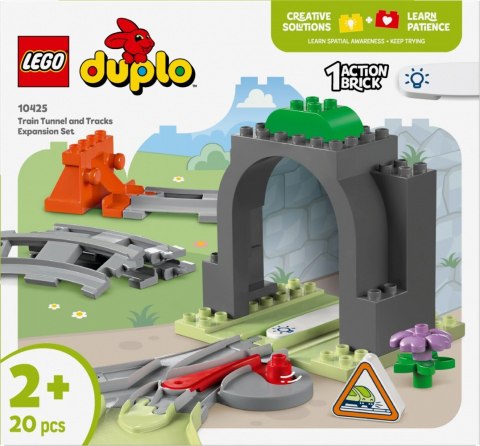 Klocki duplo 10425 tunel i tory kolejowe - zestaw rozszerzający