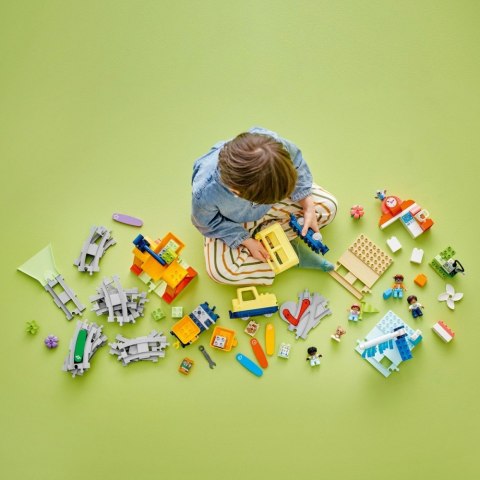 Klocki duplo 10428 duży interaktywny pociąg miejski