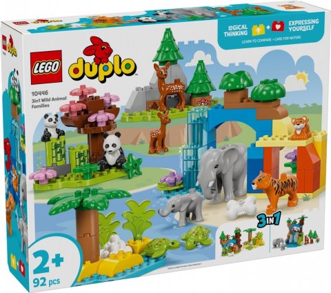 Klocki duplo 10446 rodziny dzikich zwierząt 3 w 1