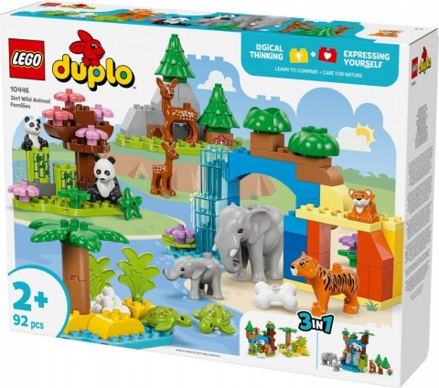 Klocki duplo 10446 rodziny dzikich zwierząt 3 w 1