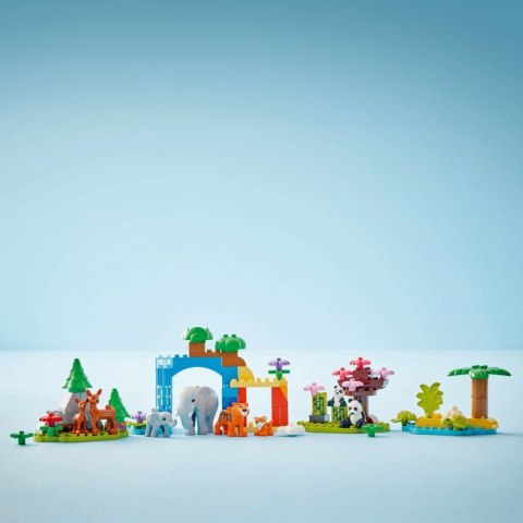 Klocki duplo 10446 rodziny dzikich zwierząt 3 w 1
