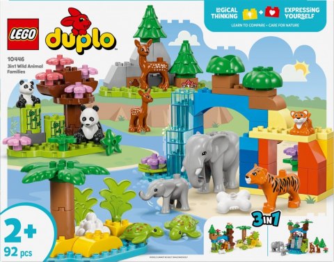 Klocki duplo 10446 rodziny dzikich zwierząt 3 w 1