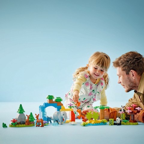 Klocki duplo 10446 rodziny dzikich zwierząt 3 w 1