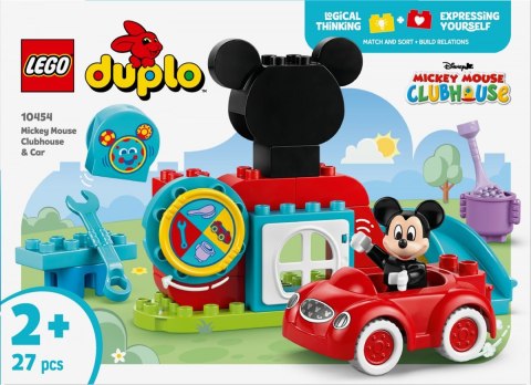 Klocki duplo 10454 klub przyjaciół myszki miki i samochód