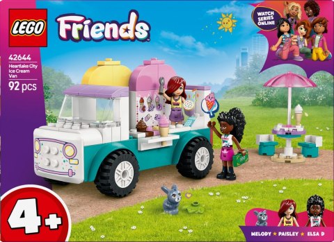 Klocki friends 42644 furgonetka z lodami w mieście heartlake