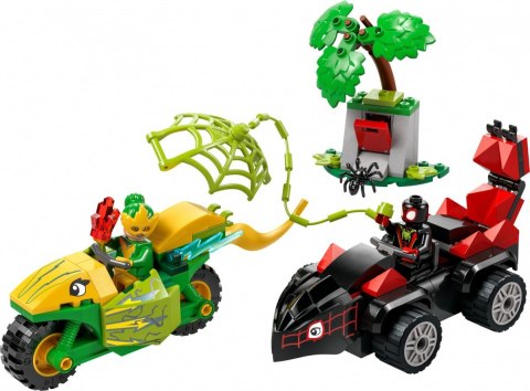 Klocki spidey 11198 pościg spina za electro w dinopojeździe