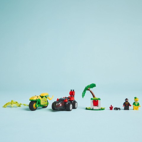 Klocki spidey 11198 pościg spina za electro w dinopojeździe