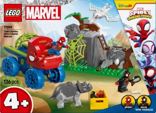Klocki spidey 11199 misja ratunkowa zespołu spidey'ego w dinoterenówce