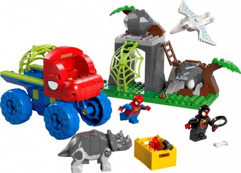 Klocki spidey 11199 misja ratunkowa zespołu spidey'ego w dinoterenówce