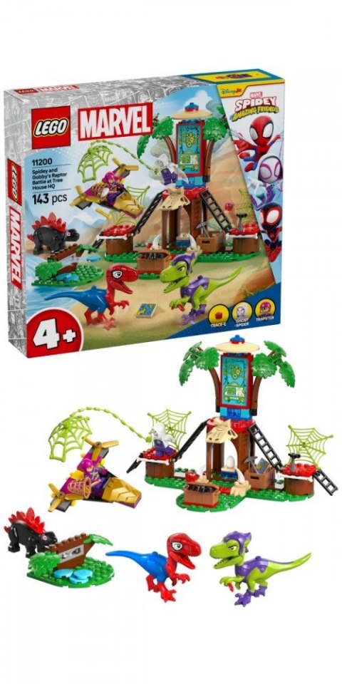 Klocki spidey 11200 bitwa spidey'ego i gobby'ego przy domku na drzewie