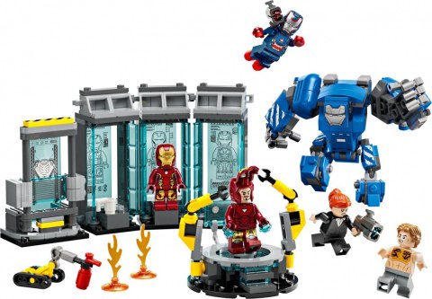 Klocki super heroes 76315 laboratorium iron mana: zbrojownia