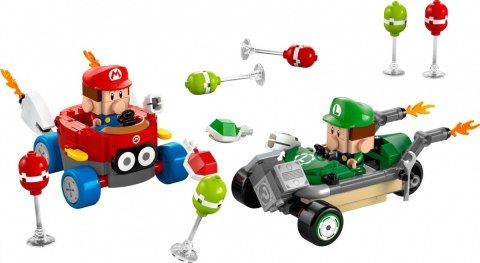 Klocki super mario 72034 mario kart - baby mario kontra baby luigi