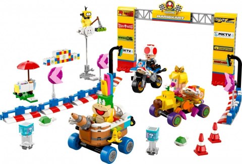 Klocki super mario 72036 mario kart - zestaw baby peach i grand prix