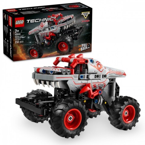 Klocki technic 42200 monster jam thunderroarus z napędem typu pull-back