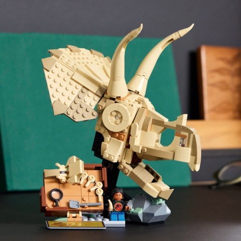 Klocki jurassic world 76969 szkielety dinozaurów: czaszka triceratopsa