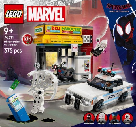 Klocki super heroes 76311 multiwersum: miles morales kontra spot