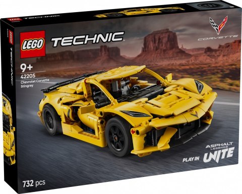 Klocki technic 42205 chevrolet corvette stingray