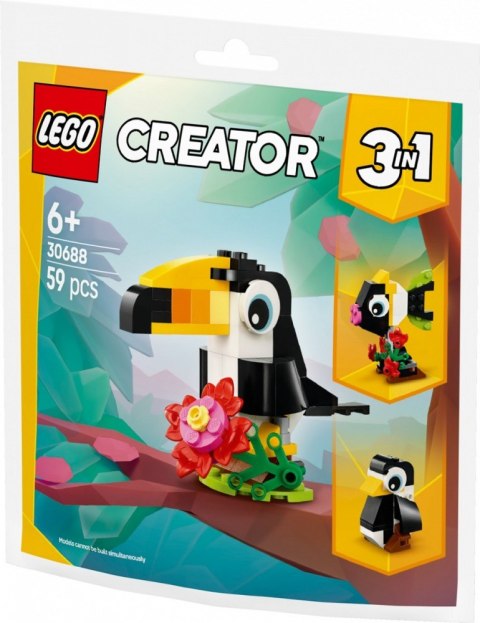 Klocki creator 30688 tropikalny tukan