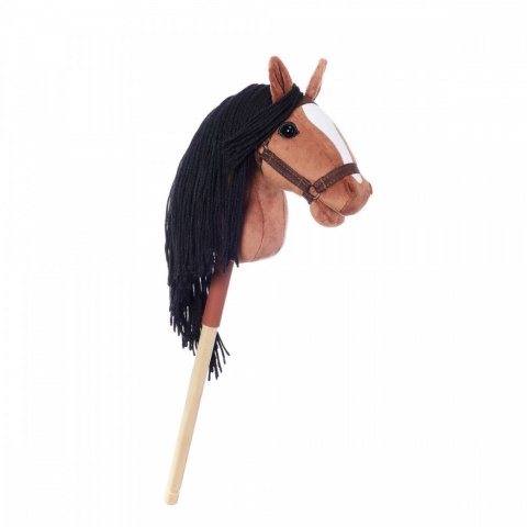 Koń na kiju hobby horse hoppihorse a4 bay - ciemny brąz, maść gniada