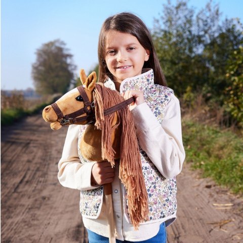 Koń na kiju hobby horse hoppihorse a4 chestnut - brąz, maść kasztanowata